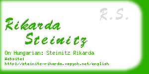 rikarda steinitz business card